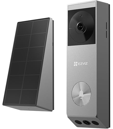 EZVIZ DB1 Pro WiFi 5MP Video Doorbell – 176° Ultra-Wide FOV, AI Human/Vehicle Detection, Two-Way Talk, Weatherproof