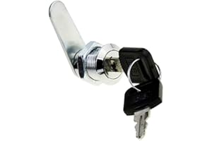 UOOOM Serratura a Cilindro Serratura Filettata a Cilindro con 2 Chiavi per Armadietti Cassette delle Lettere Cassetti