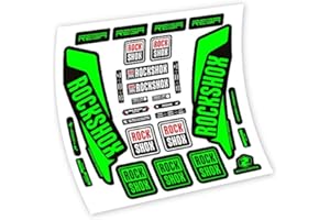 VINILOSBICI Autocollants en vinyle adhésif Rock Shox Reba 2016 Fourche (Neon Green)
