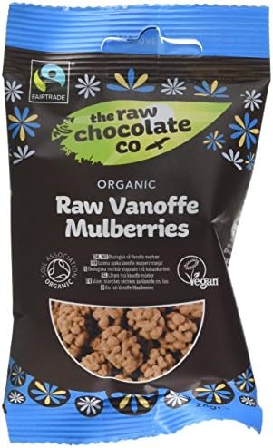 The Raw Chocolate Company Organic Vanoffe Mulberries 28 g (Pack of 12)