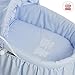 Cambrass Basket with Frills and Hood Une (47 x 84 cm, Classic Blue)