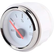 Indicatore Di Livello Acqua Per Camper E Barche | Display 52 Mm | Allarme Intelligente | Alimentazione 9-30V | Sensore 0-190 Ohm Standard Europeo