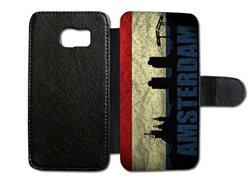 Samsung Galaxy Holland Amsterdam Flip Tasche Hülle Case Cover Schutz Handy A5 2017