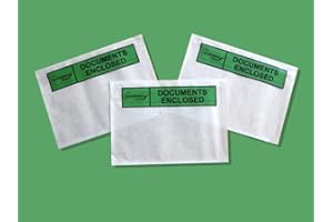 TENZALOPES 1000 x Bio-Degradeable Packing List Envelopes Printed Documents Enclosed A6