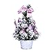 Produktbild TAOtTAO  Mini-Desktop-Weihnachtsbaum Mini Weihnachtsbaum Ornament Desk Table Festival Xmas Party Decor Geschenke (Lila, 25 cm)