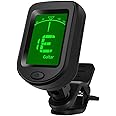 Newaner Accordatore Chitarra Elettronico Tuner a Clip per Chitarra, Basso, Ukulele e Violino con DSchermo LCD 360° Rotazione
