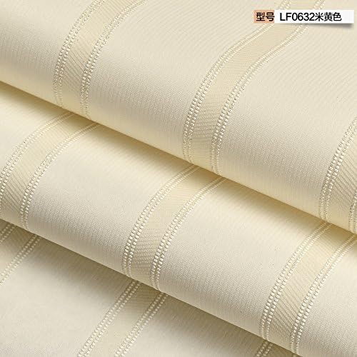 Jedfild Green Stripes Korean girl children/PRINCESS bedroom wallpaper modern minimalist living non-woven cloth wallpaper,m Yellow