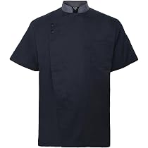TOPTIE Unisexe Veste à manches courtes pour chef, Madagascar TOPTIE Unisexe Veste à manches courtes pour chef, Madagascar