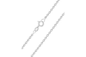 DESIGNER INSPIRATIONS BOUTIQUE 1.5MM Wide Extra Large/Length Sterling Silver Fine CABLE / Belcher Chain Anklet / Ankle Bracelet / Ankle Chain - 925 Sterling Silver - 10" 11" 12" Inch - Oval Links - Anklets for Women