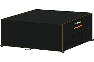 HEIMUNI Copertura per Mobili da Giardino 230x130x90cm Copertura Tavolo Esterno Impermeabile per Tavoli e Sedie da Giardino Copertura per Divano Lounge Panno 420D Oxford