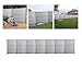 Produktbild Hengda®WPC Sichtschutz Zaun Blickdicht Windschutz Zaunblende Quadratisch Holzzaun Grau Wetterfest Dichtzaun Für Balkon Terrasse Schwimmbad (7 Zaun inkl. 8 Pfosten)