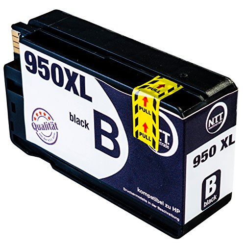 N.T.T.® 5x Tintenpatronen kompatibel zu HP 950 HP 951 XL ( 2 Schwarz, 1 Cyan, 1 Magenta, 1 Yellow ) Multipack kompatibel zu HP OfficeJet Pro 8600, 8610, 8620, 8630, 8640, 8660, 8615, 8625, 8100, 251dw, 271dw Druckerpatronen kompatibel zu HP950 XL HP951 XL - 2