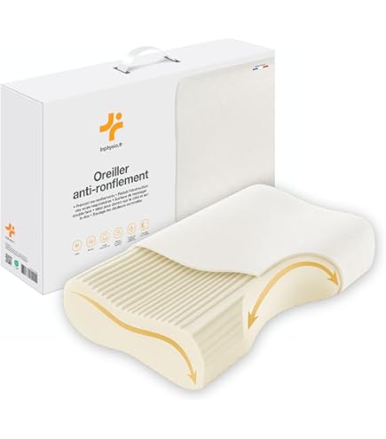 Coussin Anti-stress 40x40 Cm - Rembourrage Billes Fibre - Taie Avec Fibres De Carbone - Fermeture éclair Réglable - Pour Mieux Dormir Et Réduire Le Stress