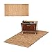Produktbild 2x Läufer Leder im Set, Teppichläufer 60x90 cm, Dielenläufer Echtleder, Teppich handgefertigt, Flurteppich, hellbraun