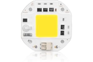 Hapivida High Power LED Chip, Super Bright Integrated Chip Light Source Pearl for DIY Lighting, 100 W Warm White, Aluminium, SMD Light Emitter Components for Floodlights and Landscape Lighting