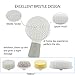 Fresh Shower Waterproof Body and Face Cleansing System - Grinigh® Variable Usage 9 Brushes for Face, Hand ,Feet Skin Care -- Deep Cleansing,Exfoliator - Suitable for Sensitve Skin