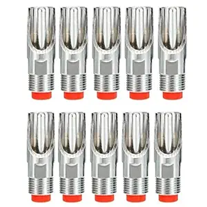 Stainless Steel 1/2 Inch Automatic Pig Nipple Drinker Waterer for Pigs (Pack of 10)
