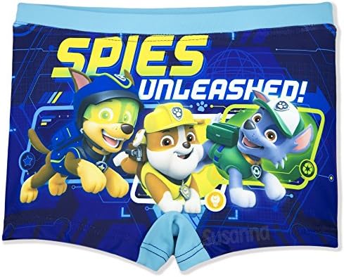 Paw Patrol Nickelodeon Official Boys Swimsuit Swimming Boxers, Briefs Trunks - Turquoise 3