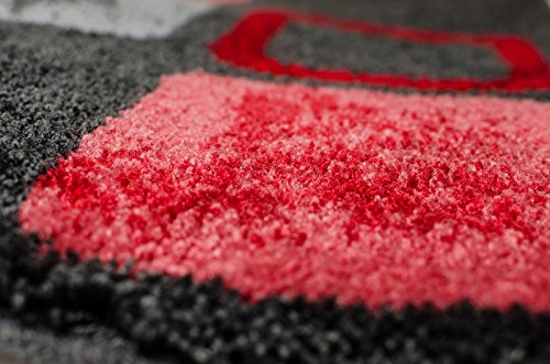 SCHÖNER WOHNEN-Kollektion, Mauritius, Badteppich, Badematte, Badvorleger, Design Box – rot, Oeko-Tex 100 zertifiziert, 60 x 100 cm - 4