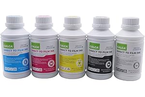 CALCA DTF Ink Refill, Direct to Transfer Film Ink, 16oz, Bottle of 500ML, for L1800, XP-600 Printer, Direct Transfer Printing on T-Shirt UK Stock (W)