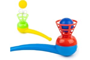 Ratna's Magic Blow Pipe Set of 2 Floating Ball Creative Magic Blowing Ball Toy Party Game for Kids & Adults