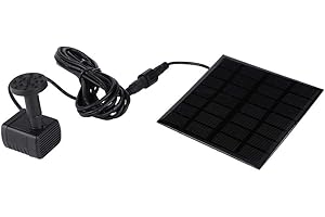 eecoo Słoneczna Pompa Wodna, 12V Ogrodowy Panel Słoneczny Z Panelem, Zestaw Do Pływającej Fontanny Ogrodowej Do Fontanny Ogrodowej Fontanna Akwariowa