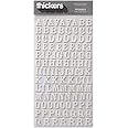 American Crafts 42954 Thickers Foam Letter Stickers | 228 White Stickers in Rockabye Font