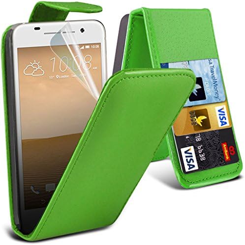 HTC One A9 case ( Green ) Cover for HTC One A9 Case Durable PU Leather Flip cover Case Skin Cover + LCD Screen Protector Guard, Polishing Cloth