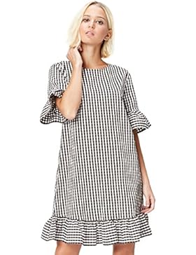 FIND Damen Midikleid mit Rüschen