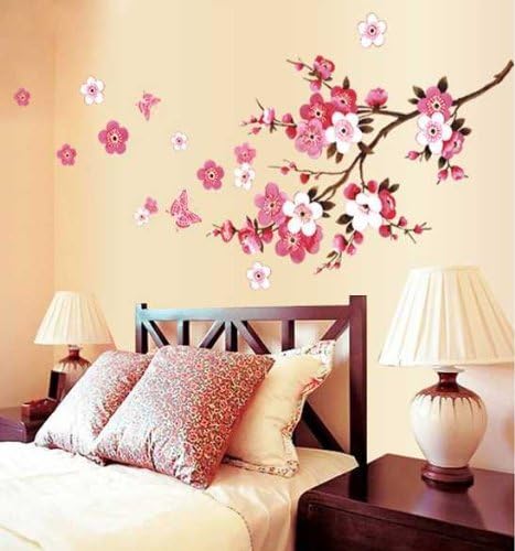 Moonnot Cherry Blossom Decall Tree Branch Stickersl Wall Decor