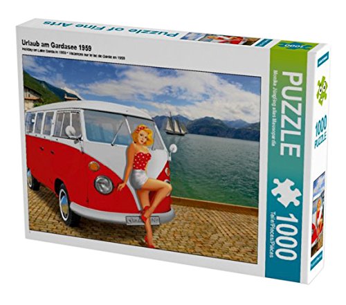 Preisvergleich Produktbild Urlaub am Gardasee 1959 1000 Teile Puzzle quer (CALVENDO Kunst)