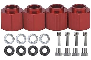 DILWE RC Auto Hubs Adapter, 4 Stück Metall erweitern Hubs Adapter Radnaben Adapter für 1/10 RC Modellauto( 9 mm)