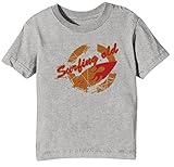 im corona old boy lighter parts Regular Fit Surfing Old Niños Unisexo Niño Niña Camiseta Cuello Redondo Gris Manga Corta Tamaño XL Kids Unisex Boys Girls T-Shirt Grey X-Large Size XL