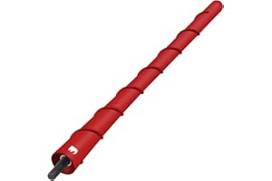 ONE250 20,3 cm Spiral-flexible Kupferkern-Antenne, kompatibel mit Jeep Wrangler JK JKU JL JLU Rubicon Sahara Gladiator (JL) [JT] Renegade Cherokee – entworfen für optimierten FM/AM-Empfang (rot)