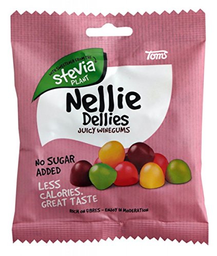 Preisvergleich Produktbild Toms Nellie Dellies Juicy Winegums Stevia Fruchtgummi 90 g