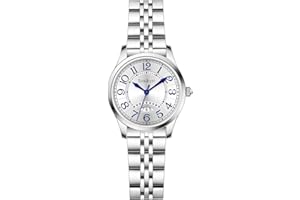 Szaikyri Clasica Reloj Mujer con Numerales Árabes de Tiempo Fácil de Leer Mujer Reloj con Calendario Resistente al Agua
