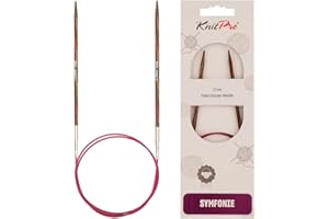 KnitPro Symfonie - Ferri da Maglia circolari e fissi in Legno, 60 cm 3,5 mm
