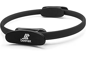 Beenax Pilates Ring - Double Handle Exercise Circle, Fitness Magic Circle - Perfect for Yoga, Core Training, Physical Therapy and Toning Thighs, Abs and Legs (Strong & Resistant)