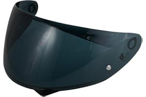 VCOROS Motorradhelm Visier,Helmvisier für C10,Motorrad Windschutzscheibe Helm Visier passen,Helmlinsenvisier Vollgesichtsanpassung (Schwarz)