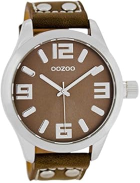 Oozoo Damenuhr mit Lederband 46 MM Taupe/Taupe C1064