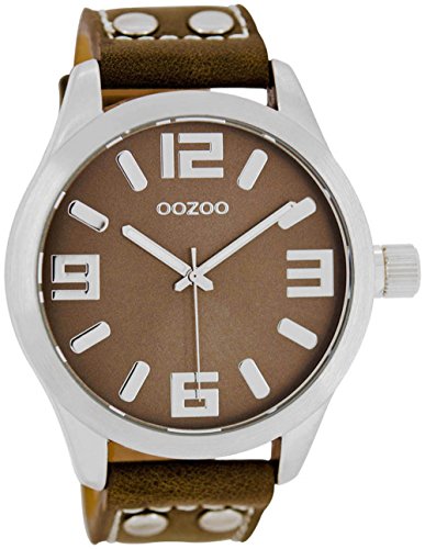 Oozoo Damenuhr mit Lederband 46 MM Taupe/Taupe C1064 Oozoo Damenuhr mit Lederband 46 MM Taupe/Taupe C1064