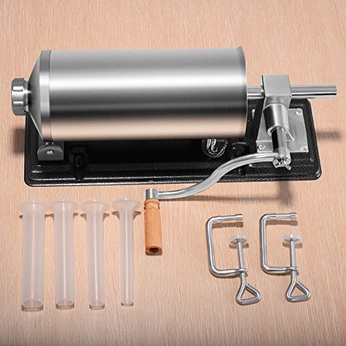 4,8L Wurstfüller Wurstmaschine Wurstfüllmaschine Edestahl Wurstspritze Wurstpresse inkl. 4 Fülltüllen - 7