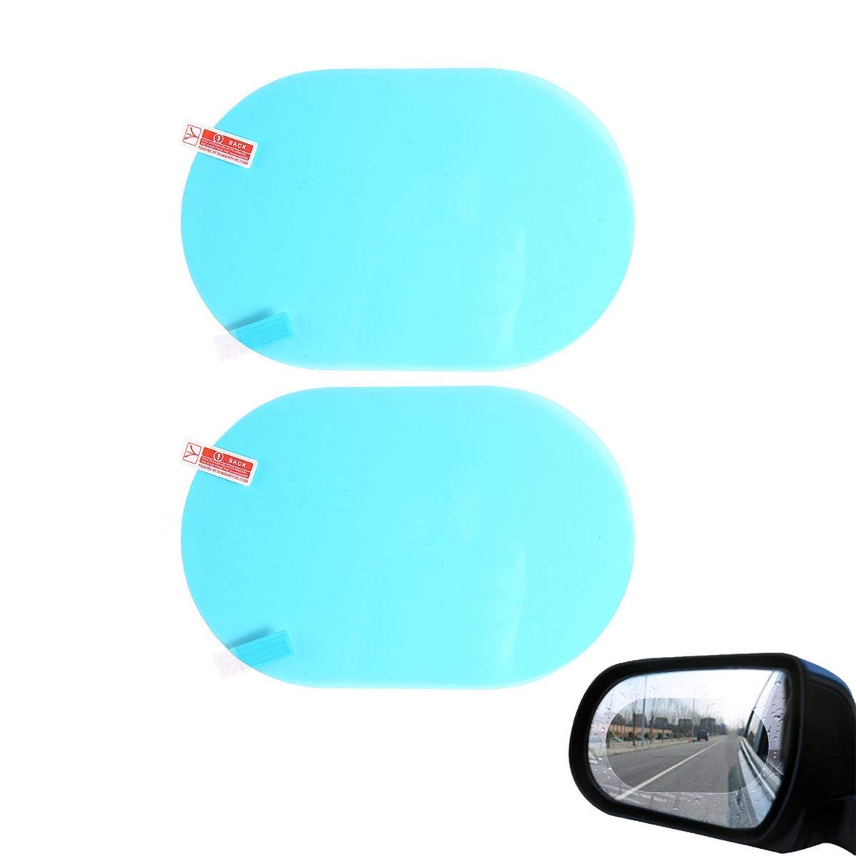 CS GLARE Anti Fog Film, Rearview Mirror Waterproof Film Anti-glare Anti Dust Anti-Water Mist Film Rearview Mirror Side Window Protective for All Automobile and Vehicle (Set of 2) - Image 3