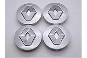 ZHENGYANGJIUJIU Renault 57 mm Alloy Wheel Centre Caps Hub Emblema Covers Badges/Buje Tapa Llanta Tapa Buje tapas Logo Megane – Espace – Laguna – Scenic – Clio 'Set of 4' 8200043899 'Conjunto de 4'