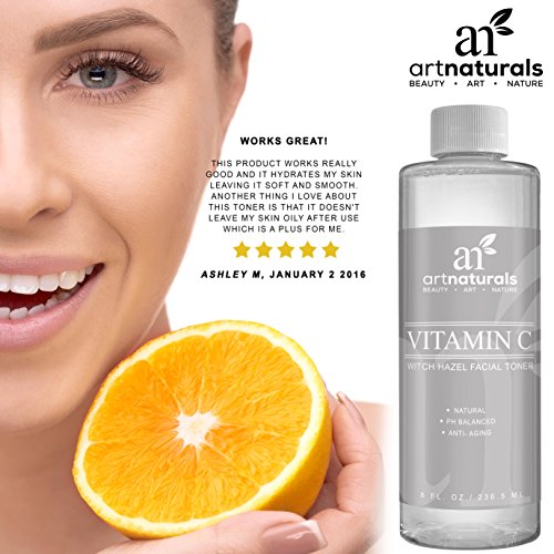 ArtNaturals Vitamin C Toner Gesichtswasser – 236 ml – mit Reinem Aloe Vera, Hamamelis, Vitamin C & E - 7