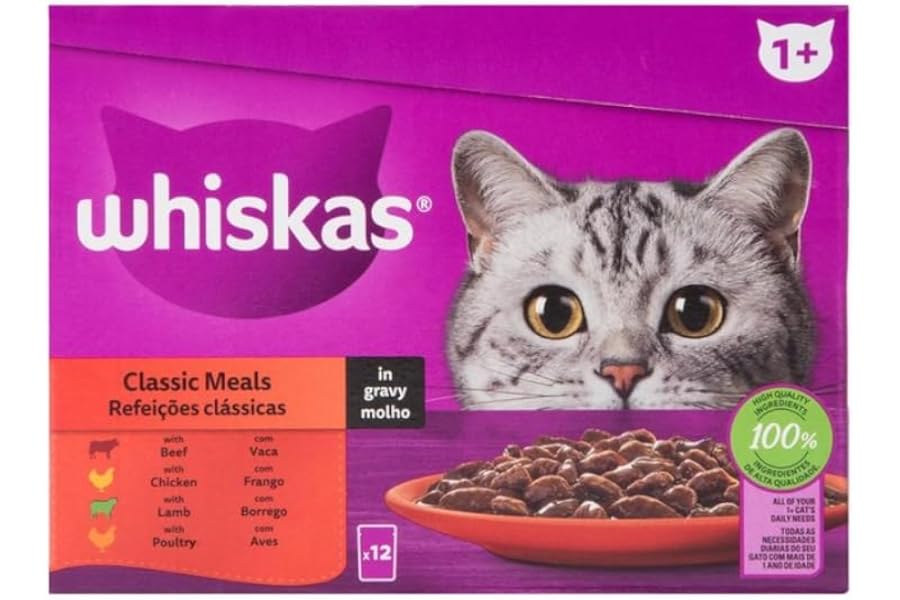 Whiskas Multipack Adult Classic Meal 85gx12