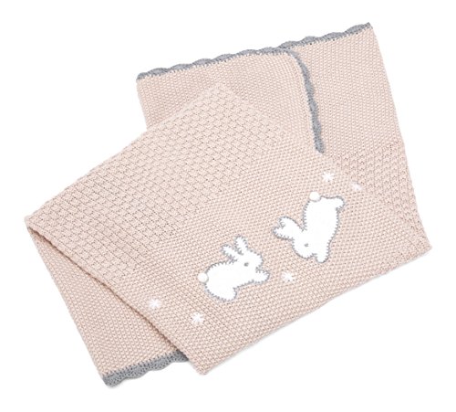Mamas and Papas Welcome to the World Girl Knitted Blanket