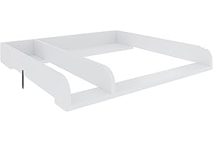 ARREDITALY Fasciatoio Universale Per Cassettiera Piano Con Divisorio Rimovibile Angoli Arrotondati Pratico Salvaspazio Fissaggio Sicuro e Facile 80 x 74.5 x 8.5 Cm Bianco