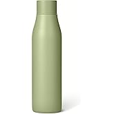 Amazon Basics Stainless Steel Insulated Water Bottle, 570 ml, BPA Free, Olive