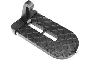 CYUaoao Autotürstufe Auto Pedal Wohnmobiltrittstufen Universal Türpedal Tritt Autotür Trittbretter Klappleiter Fußrasten Doorstep Hakenpedal mit Sicherheitshammer Einfacher Zugang zum Autodach Schwarz